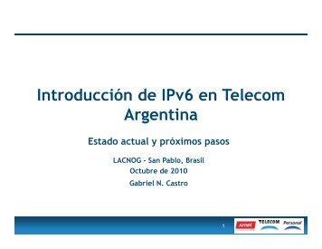 Tendencias en la conexiÃƒÂ³n IPv6 de Backbones MPLS a redes de ...