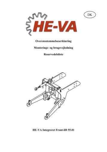 Download Brugsvejledning / Reservedelskatalog - HE-VA