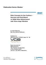 Filter Concepts for Gas Turbines - Freudenberg Filtration Technologies