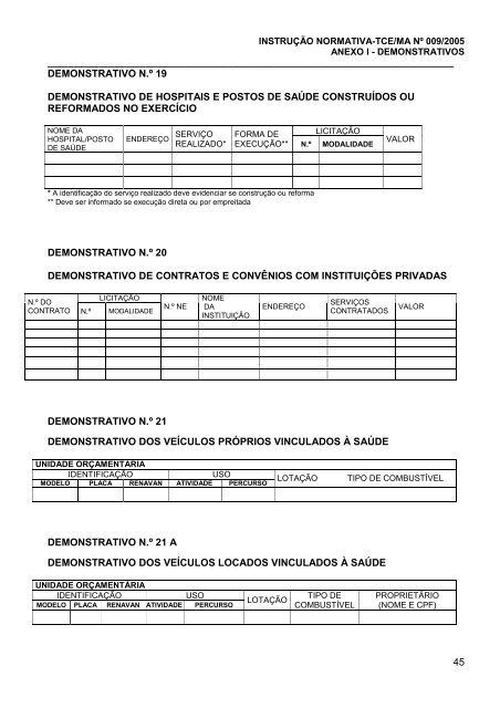 INSTRUÃ‡ÃƒO NORMATIVA N.Âº 009, DE DOIS DE ... - Tce.ma.gov.br