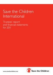 Trustees' report - Save the Children