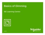 How can I install the right dimmer to increase ... - Schneider Electric