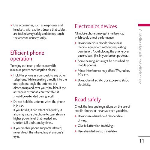 LG Chocolate KG800 Manual - BASE