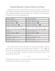 Rotation Kinematics, Moment of Inertia, and Torque