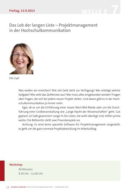 Workshops - Bundesverband Hochschulkommunikation