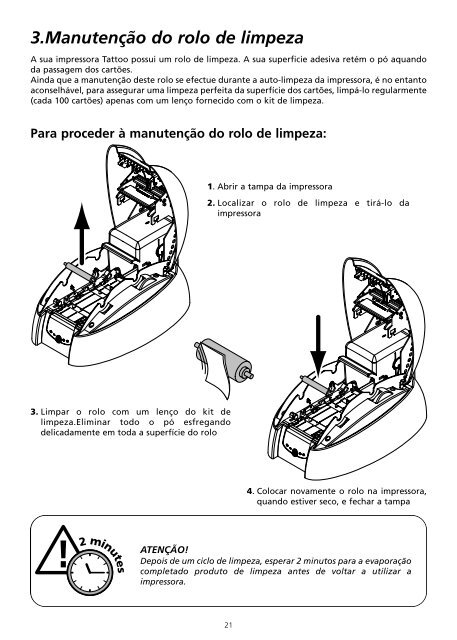 1. Painel de controlo da impressora - Evolis