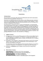 Hausordnung - Evangelisches Stift