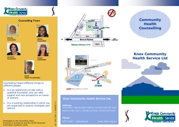 CH counselling brochure.pdf - Knox Community Health Service