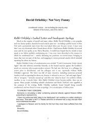 Dovid Orlofsky: Not Very Funny - Zoo Torah