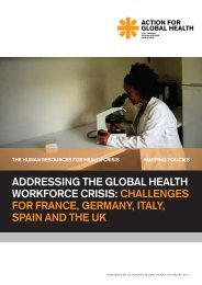 addressing the global health workforce crisis: challenges for france ...