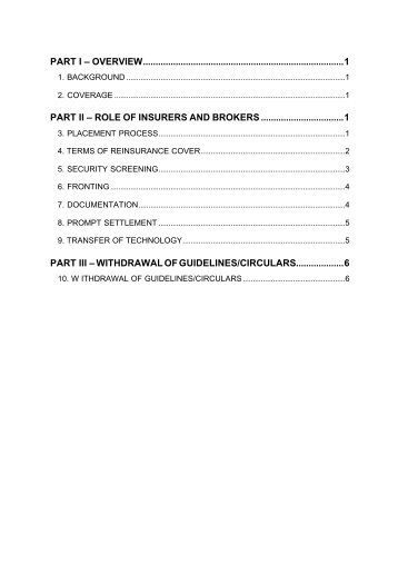 Guidelines on the Role of Insurers and Brokers in ... - AmAssurance