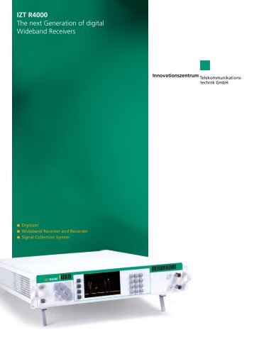 IZT R4000 - Innovationszentrum fÃ¼r Telekommunikationstechnik ...