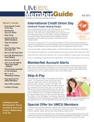 Special Offer for UMCU Members  - University of Michigan Credit Union