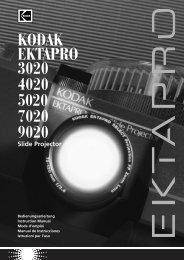 Instruction Manual for the KODAK EKTAPRO 3020 - KODAK: Slide ...