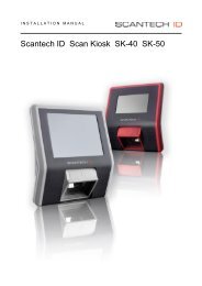 Installation Manual Scan Kiosk SK-40 SK-50 - Champtek