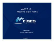 ANSYS 12.1 Malzeme Bilgisi Atama - Figes.com.tr