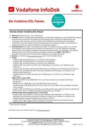 InfoDok 487: Die Vodafone DSL Pakete