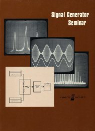 PDF File of the 1974 Signal Generator Seminar - HP Memory Project