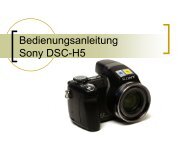 Bedienungsanleitung Sony DSC-H5