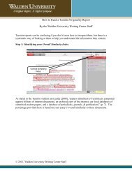 How to Read a Turnitin Report - Writing Center - Walden University