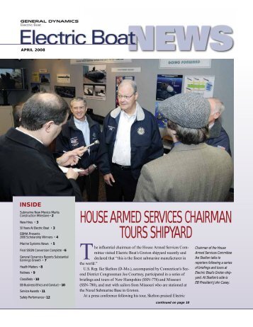 house armed services chairman tours shipyard - Electric Boat ...