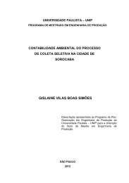 Contabilidade Ambiental do Processo de Coleta Seletiva na Cidade ...