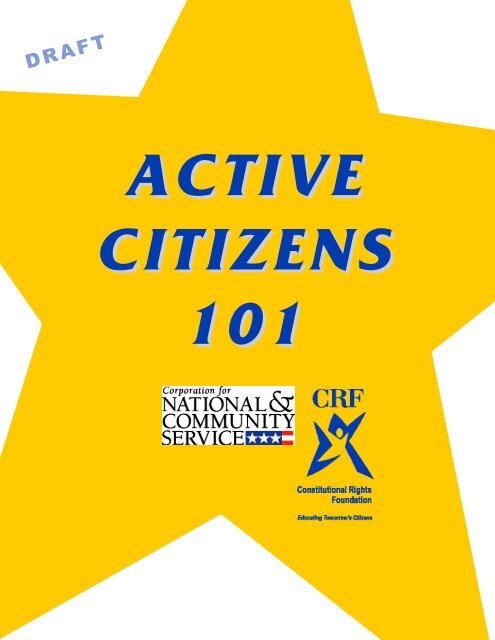 Active Citizens 101 - National Service Inclusion Project