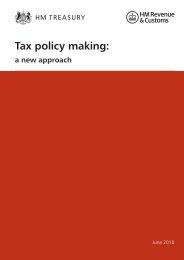 Tax Policy Making: a new approach - Gov.UK