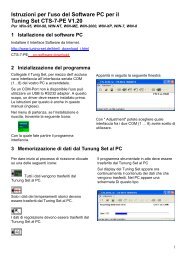Istruzioni per l'uso del Software PC per il Tuning Set ... - tuning-set.de