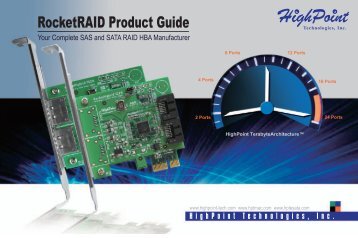 RocketRAID Product Guide - Highpoint