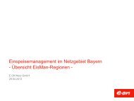 Einspeisemanagement im Netzgebiet Bayern ... - E.ON Netz GmbH