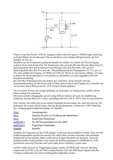 Programmierung der AVR-Microcontroller mit C - UlrichRadig.de