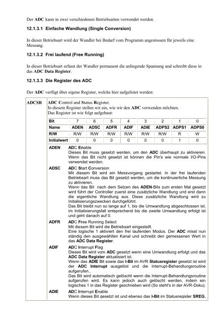 Programmierung der AVR-Microcontroller mit C - UlrichRadig.de