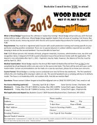 Wood Badge - Buckskin Council