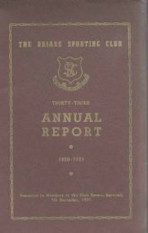 The Briars Sporting Club Limited Annual Reports 1950-51 - Briars at ...