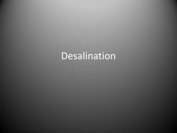 Desalination