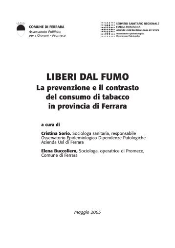 Liberi dal fumo - Comune di Ferrara