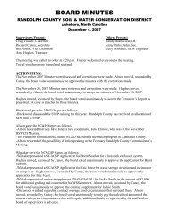 BOARD MINUTES - Randolph County Government