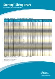 Sterlingâ¢ Sizing chart - Boston Scientific