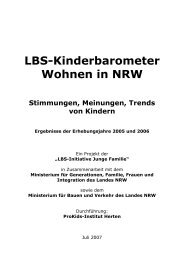 LBS-Kinderbarometer Wohnen in NRW - Prosoz Herten GmbH