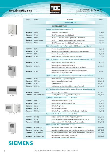 Siemens - ABC Makina MÃ¼hendislik