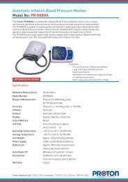 Automatic Inflation Blood Pressure Monitor Model No: PH 888HA