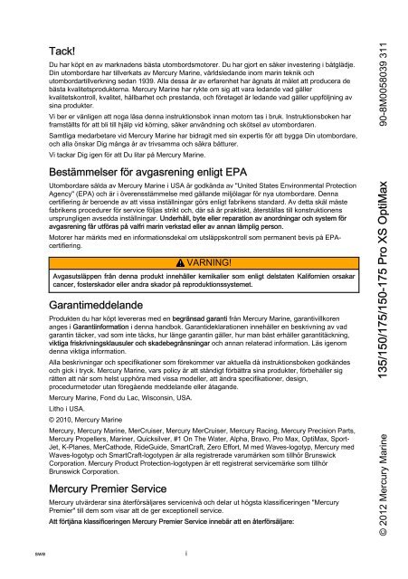 135 150 175 150 175 Pro Xs Optimax Mercury