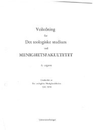 Teologistudiet 1968-1973 (pdf) - Det teologiske Menighetsfakultetet