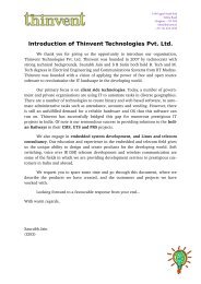 Introduction to Thinvent Technologies Pvt. Ltd. - Digital Knowledge ...