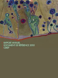 Cerep / Document de rÃ©fÃ©rence et rapport annuel 2005
