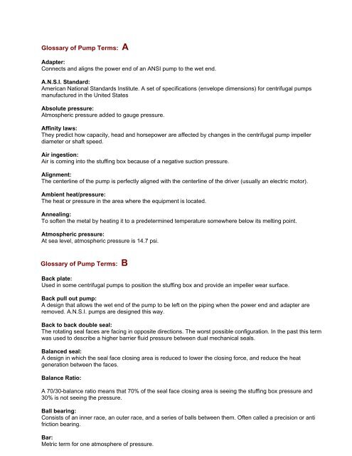 AC Motor Glossary of Terms