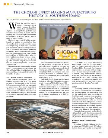 The Chobani Effect Making Manufacturing History in Southern Idaho