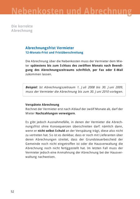 Nebenkosten und Abrechnung - Ummelden.de