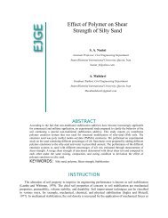 Effect of Polymer on Shear Strength of Silty Sand - Ejge.com